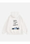 Unisex Need Money 4 Porsche Printed Hooded Fleece Oversize Sweatshirt