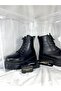 Black Leather Boots New Season Boots Quality Boots Waterproof Boots Yellow Stitched Leather Boots - 7