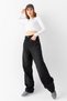Vane's Buckle Detailed Loose Cut Wide Leg Comfortable Baggy Jean Jeans Loose Women's Trousers - 3