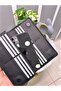 With Phone Compartment - Genuine Leather Wallet - with Magnet and Hand Tape - Black Color Large Portfolio 2028 - 8