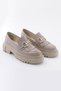 Genuine Leather Women's Moccasin Thick Soled Tassel Casual Shoes - 3