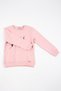 Simala Girls' Pink Long Sleeve Winter Sweatshirt with Bird Embroidery Detail - 4