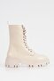 Women's Lace Up Boots Thick Toe Sole Shoes - 2