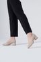 Genuine Leather Women's Short Classic Heeled Shoes Blunt Toe Casual