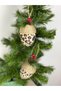 New Year's New Year's Special Luxury Collectible Velvet Leopard Straw Cocina Cone Pine Tree Ornament Single Piece - 2