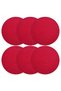 Volonte Red Jute American Service Set of 2 Knitted Straw Placemats Christmas Series - 4