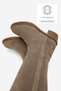 Women's Mink Suede Genuine Leather Zippered Short-Heel Short Boots - 3