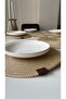 American Service Set 7 Piece Set / 6 Plates 1 Piece Runner Elegance and Aesthetics in Your Table - 5
