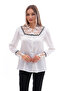 Large Size Lace Detailed Embroidery Shirt - G0051 - 4