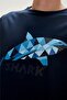 Shark T-shirt Navy Blue Printed Men's T-Shirt - 5
