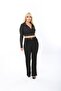 Flared Leg Lycra Plus Size Jeans Trousers - 4