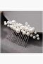 Bridal Comb with Pearl, Bridal Comb with Comb, Bridal Comb Crown - 2