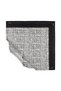 Twill Silk Scarf - Tweed Plaid - Black White