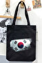 Unisex Black Canvas Bag - Gabardine Design from South Korea