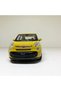 1.24 Scale Welly Brand Licensed Fi̇at 500L Yellow Color Diecast Model Metal Car - 3