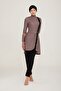 Lycra Full Covered Hijab Swimsuit Charlıe 4443 Mink Remsa Swimsuit - 4