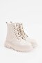 Women's Lace-up Boots Comfortable Shoes with Thick Serrated Soles - 4