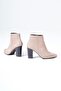 Genuine Leather Women's Heeled Boots Zippered Pointed Toe Winter Bootie - 5