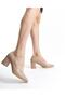 Plus-plus037-1930 Orthopedic Genuine Leather Women's Mink Heeled Shoes