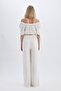 Crinkle Viscose Trousers Wide Leg Wide Loose Leg Basic Plain High Waist Standard Length Z5705Az24Sm - 5