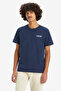 Navy Blue Regular Fit Crew Neck Men's T-shirt - 100% Cotton A2823-0265