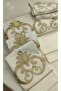 Bedding Set, Maras Handwork Gold and Silver Glitter Embroidered Cotton Satin Duvet Cover Set 6 Pieces - 5