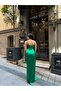 Women's Heart-Neckline, Off-the-Shoulder, Spaghetti-Strap, Slit, Fishtail, Long Maxi-Length Satin Evening Gown - 5