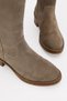 Women's Mink Suede Genuine Leather Zippered Short-Heel Short Boots - 2