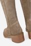 Women's Mink Suede Genuine Leather Zippered Short-Heel Short Boots - 4
