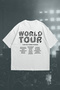 Louis Tomlinson World Tour List Front and Back Printed Unisex Oversize T-Shirt