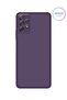 Deep Purple Liquid Inside Velvet Silicone Case for Samsung Galaxy A32