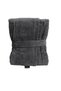 Bathrobe 100% Cotton Women / Men Unisex Bathrobe Anthracite Gray Curly Hooded Large Size - 6