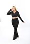Flared Leg Lycra Plus Size Jeans Trousers - 3