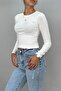 Women's Crew Neck Long Sleeve BODY Lycra Cotton SET OF 2 - 2