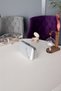 Silver Satin Metal Box Case Women's Evening Dress Bag with Star Accessories - 2