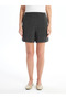 Lcwaikiki Basic New Black Women's Elastic Waist Straight Shorts - 2