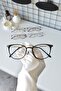 Black Gold Rectangular Unisex Women's Men's Transparent Blue Light Protection Blue Block Glasses with Filter