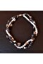 Howlite Onyx Larvikite 3 Row Power Courage and Evil Eye Protection Necklace - 5