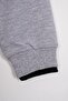Gray Color Boy's Sweatshirt with Garnished Collar and Sleeves - 4