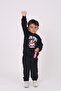 Sun Goku Printed Boys' Tracksuit Set with Kangaroo Pocket and Hood - 5
