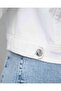Short Denim Jacket - White - 4