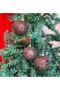 Imported Luxury Christmas Pine Tree Glitter Shiny Decoration 3-Piece Collectible Large Tree Ornament Ball Set