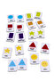 Colors and Geometric Shapes Themed Wooden Educational Cards Montessori Toy - 5