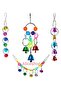 4-Piece Bell Pendant Bird Toy Set - 3