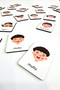 24 Pieces Wooden Feelings Matching Cards Intelligence Game Cards - 2
