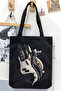 Electric Guitar Black Unisex Canvas Bag Gabardine Canvas