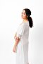 Women's Ecru Maternity Nightgown & Dressing Gown Set with Lace Detail C6T0N1O2 - 7