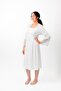 Women's Ecru Maternity Nightgown & Dressing Gown Set with Lace Detail C6T0N1O2 - 3