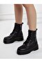 Black Leather Boots New Season Boots Quality Boots Waterproof Boots Yellow Stitched Leather Boots