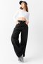 Vane's Buckle Detailed Loose Cut Wide Leg Comfortable Baggy Jean Jeans Loose Women's Trousers